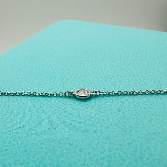 Tiffany & Co. .15 Diamonds by the Yard Bracelet in Platinum 6” with Packaging - Picture 5 of 11